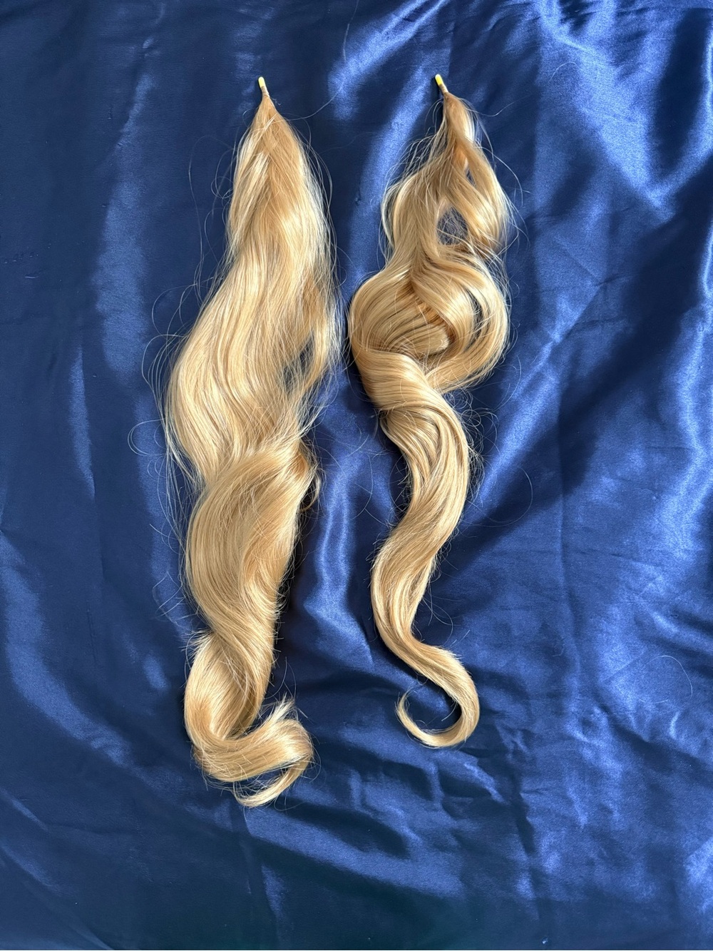 💯 Human Hair Wire Wrap Ponytail Extensions - Natural Light Blonde